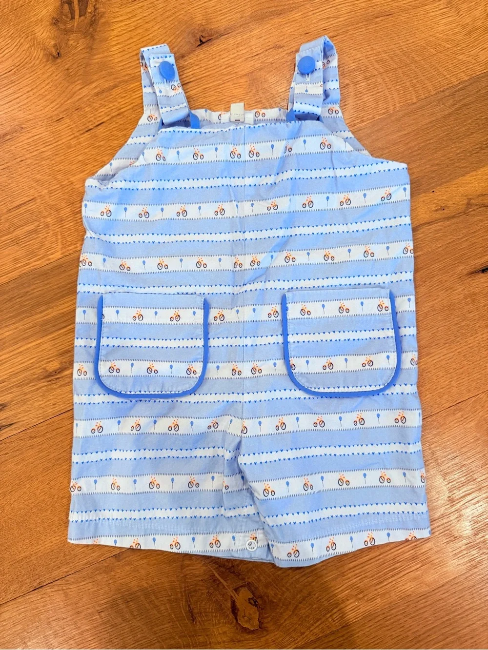 BELLA BLISS | Heath Overall in Blue Birthday Bike